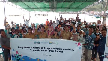 Pengukuhan Kelompok Pengelola Perikanan Gurita “Napo Ila Indah” Desa Bulutui, Minahasa Utara
